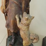 Par de esculturas antigas