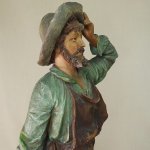 Par de esculturas antigas