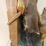 Par de esculturas antigas