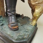 Par de esculturas antigas