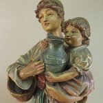 Par de esculturas antigas