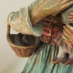 Par de esculturas antigas