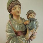 Par de esculturas antigas