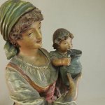 Par de esculturas antigas