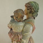 Par de esculturas antigas