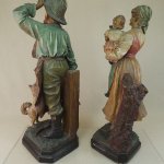 Par de esculturas antigas