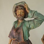 Par de esculturas antigas