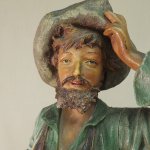 Par de esculturas antigas